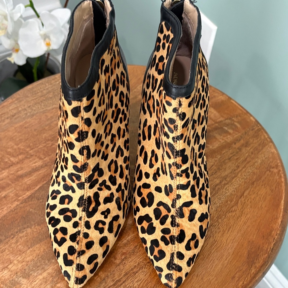 Leopard Print Ankle Boots